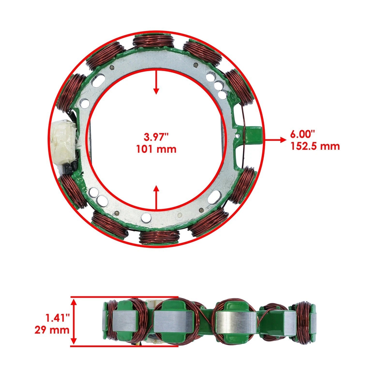 Stator for OMC Evinrude Outboard 115 HP 115HP Engine 1990 1991 1992 1993-1998