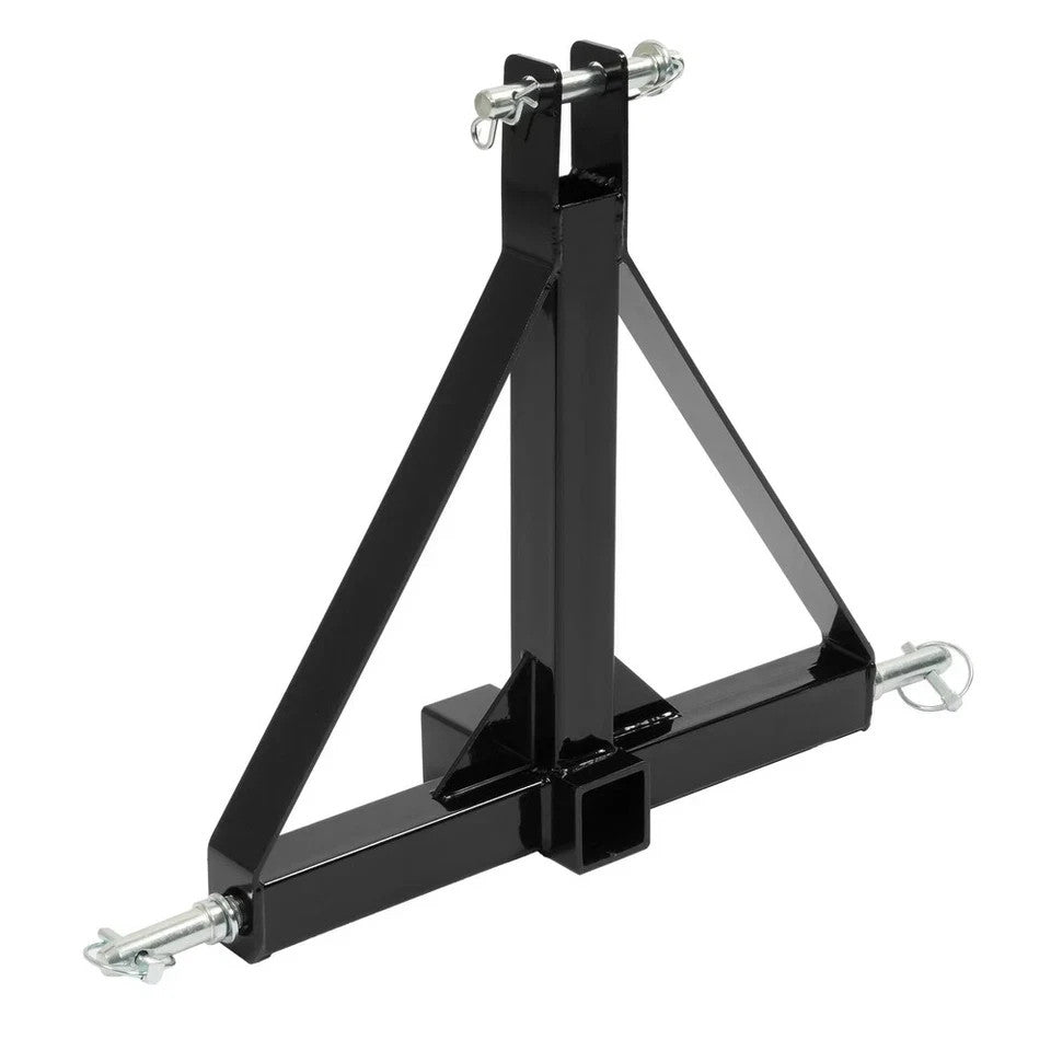 HECASA 3 Point 3 PT Trailer 2" Receiver Hitch Adapter Tow Drawbar CAT 1 Tractor