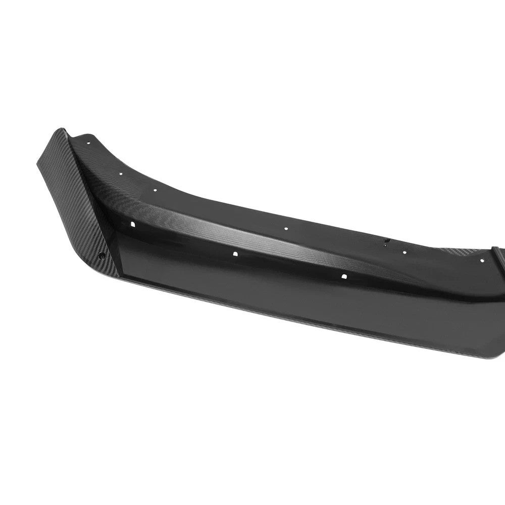 Front Bumper Lip Spoiler Carbon Look 3PCS For 2016-24 Chevy Camaro LT/LS/RS/SS