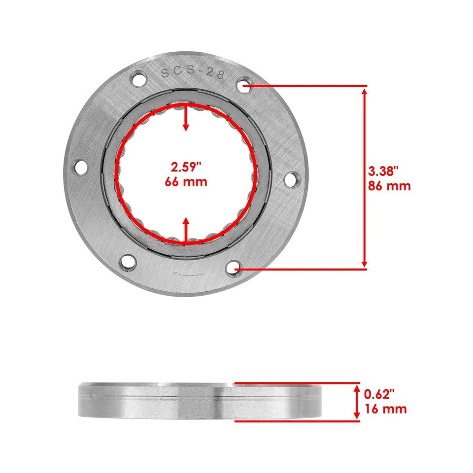 for Suzuki VS1400GLP Intruder 1400 1987-04 Starter Clutch One Way Bearing Sprag