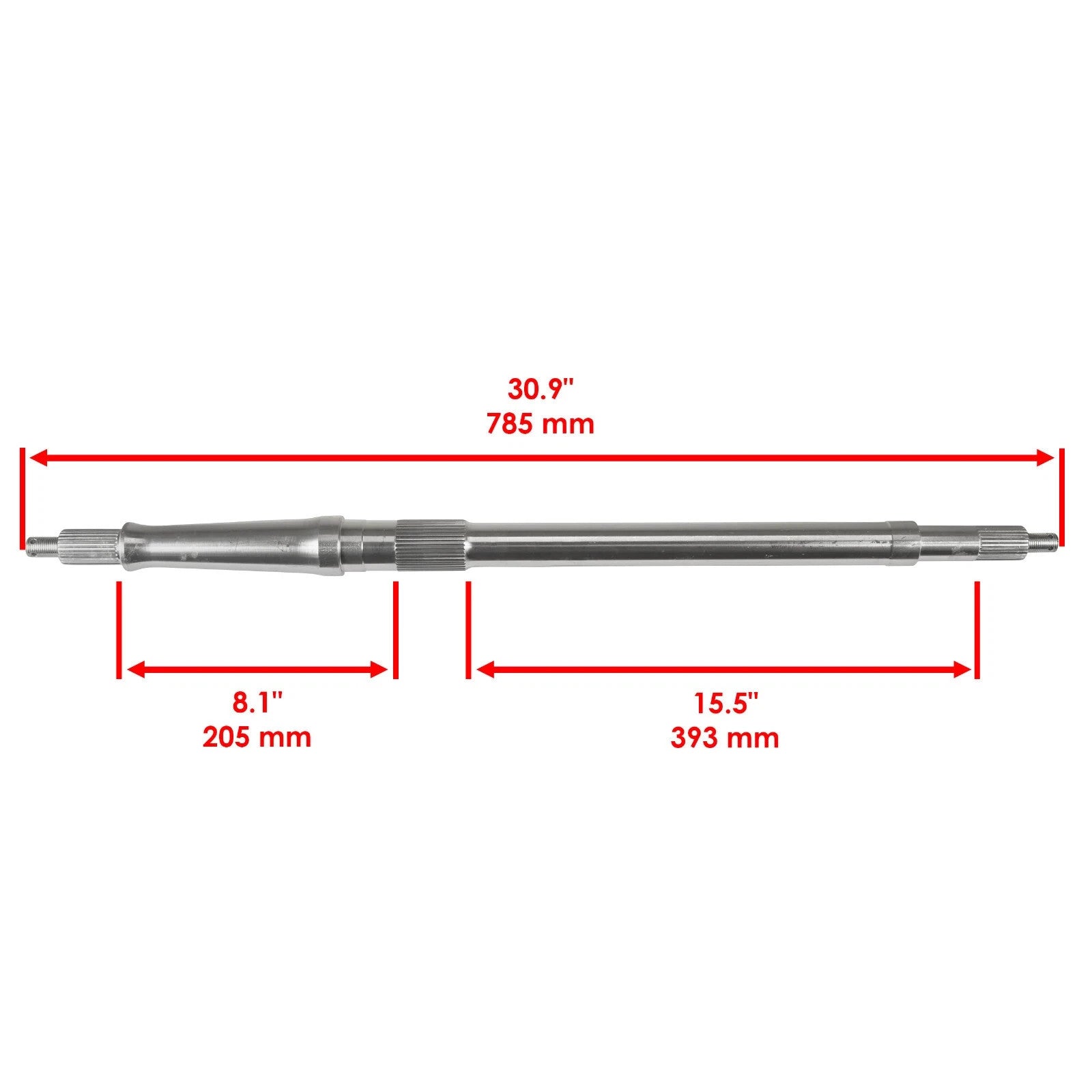 Rear Axle Shaft for Yamaha Timberwolf 250 YFB250 2WD 1992 1993 1994 1995