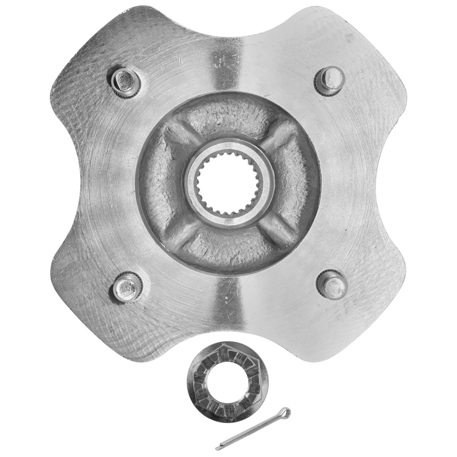 Rear Axle Wheel Hub W/Nut For Honda TRX420 FE TRX420FM Rancher 420 4X4 2007-2013