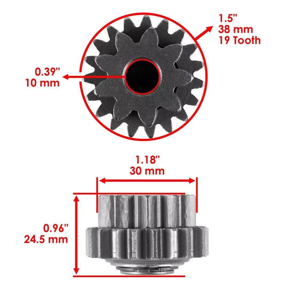 for Honda TRX450ER Starter Clutch Sprag & Driven Gear Reduction Gear w/Gasket