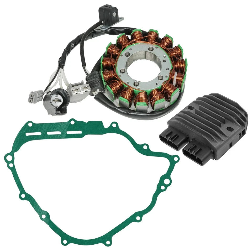 Stator & Regulator for Yamaha Rhino 700 YXR700F Fi Hunter 08 09 11-13 W/Gasket