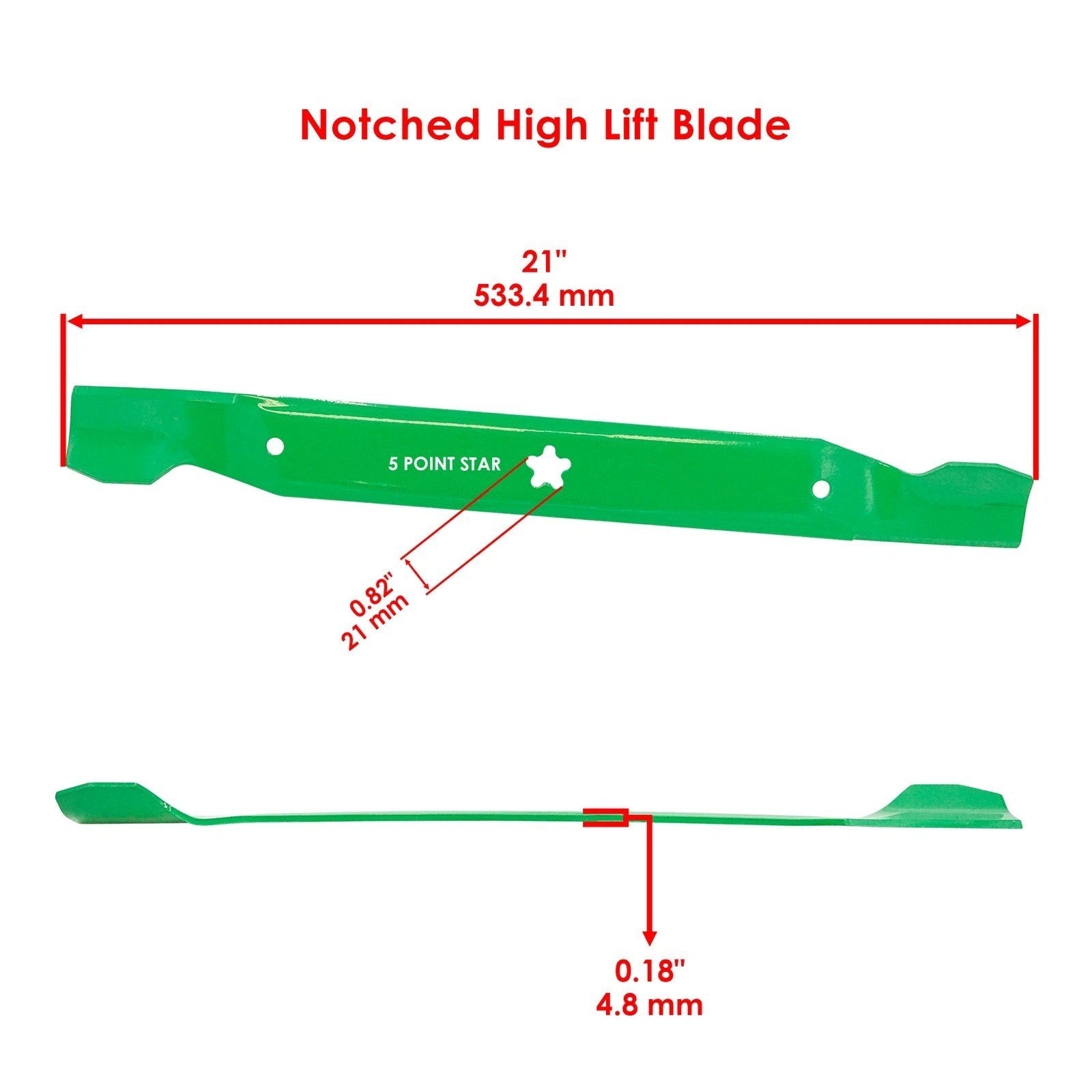 Deck Blade for Poulan PP15H42 WET1742STA WET2242ST PB175A46 PB195A46 42" 46" 2x