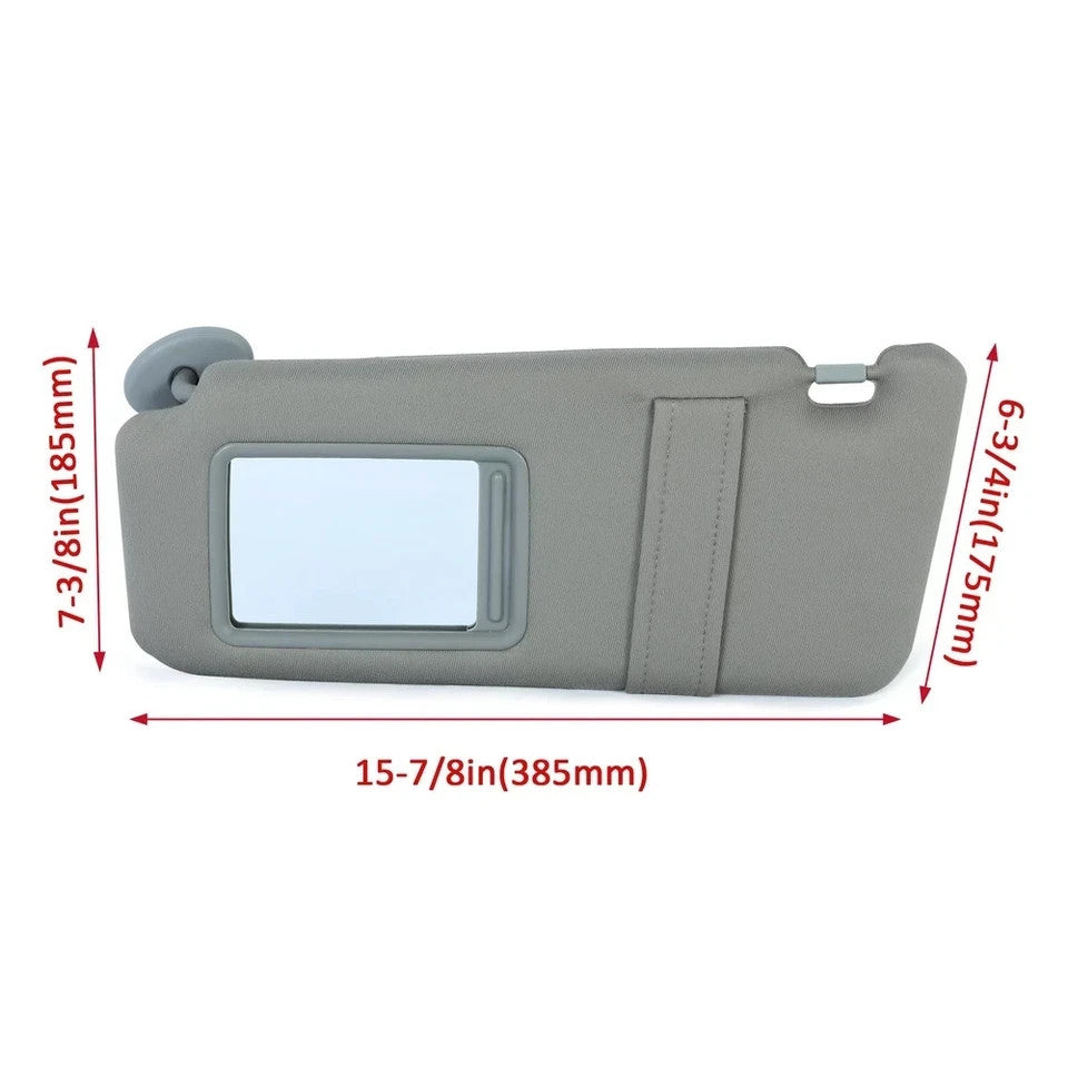 2pcs For Toyota Camry 2007-2011 Gray Sun Visor Pair Left & Right 2.4 2.5 3.5L