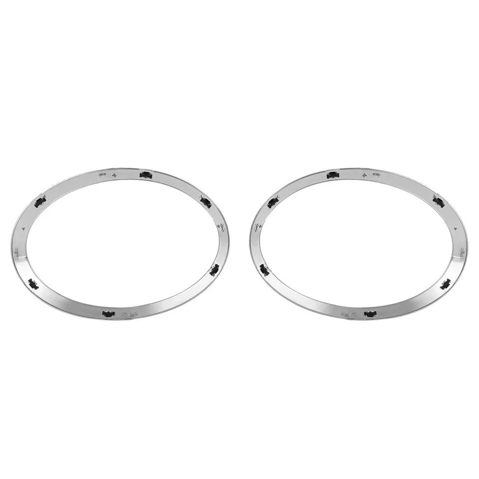 For 2014-2021 Mini Cooper S F55 F56 F57 Chrome Headlight Ring Bezel Cover Trim