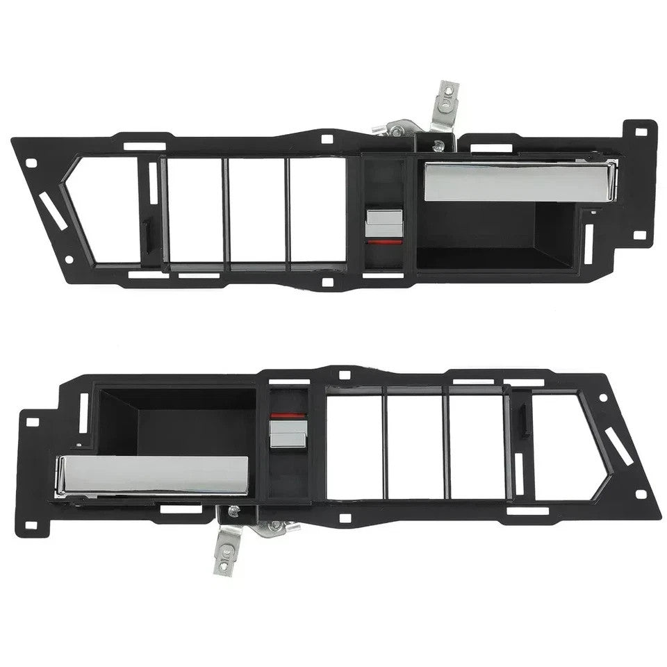 Front Interior Door Handles Set For 1988-1994 Chevy GMC C1500 K1500 Chrome Lever