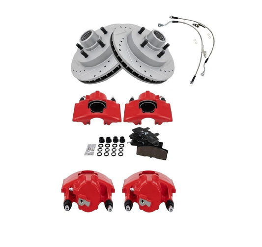 Front Brake Pad & Rotor Kit For 92-99 Chevrolet C1500 Suburban Tahoe GMC Yukon