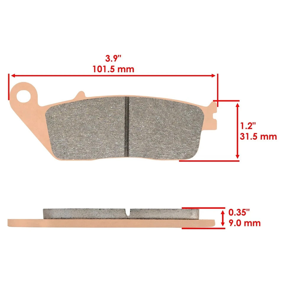 Front And Rear Brake Pads for Honda VTX1300C VTX1300R VTX1300S VTX1300T 2003-09