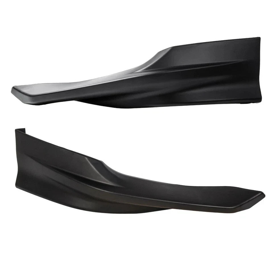 Front Bumper Spoiler Splitter Lip For 2014-2015 Honda Civic Coupe HFP-Style 2pc