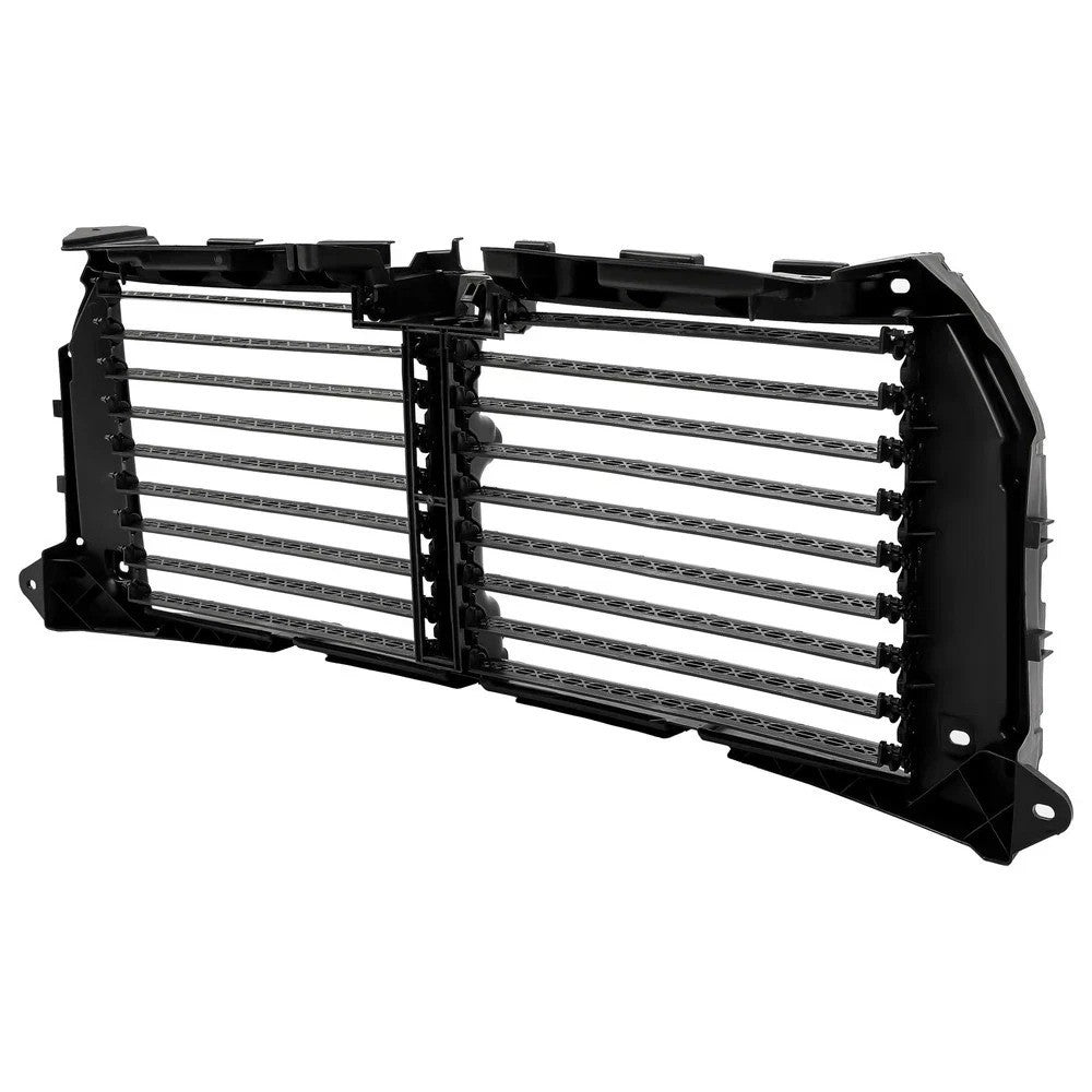 Front Upper Radiator Grille Air Shutter Assembly Black For Ford F-150 2015-2017