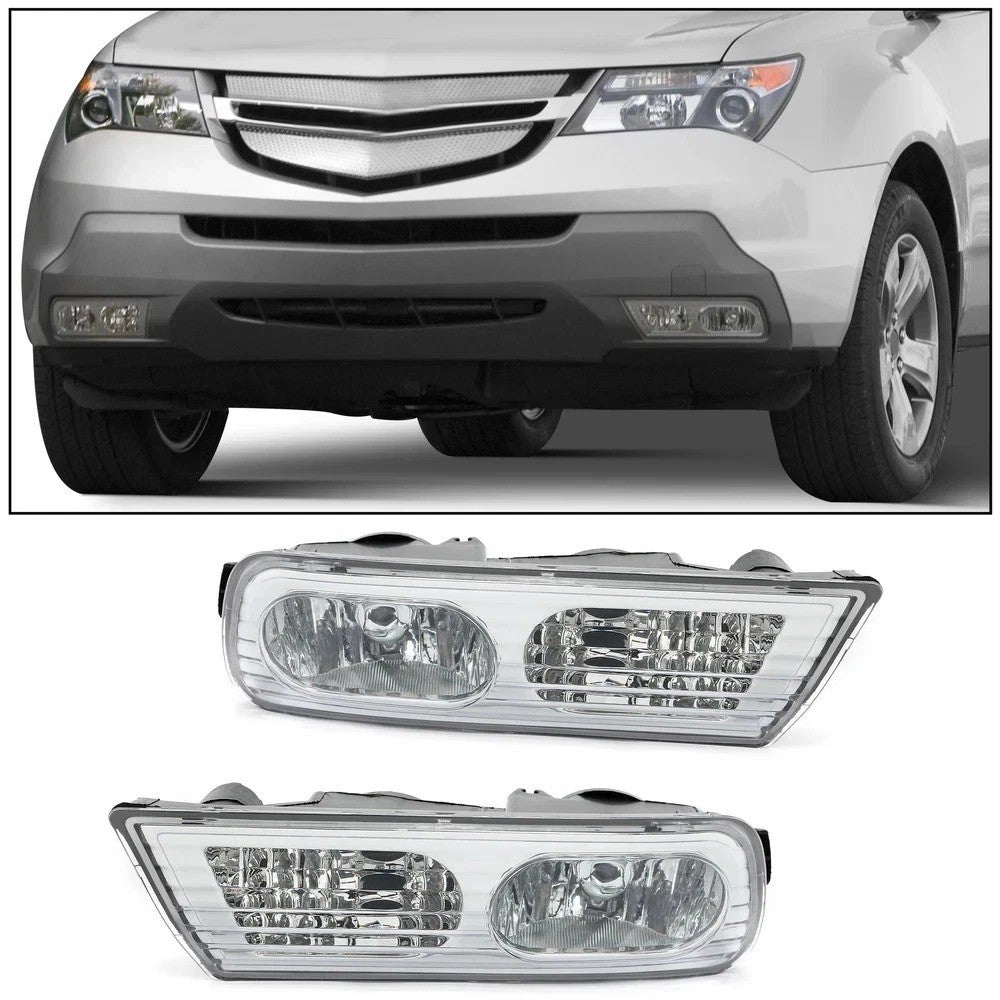 Fog Lights Driving Lamps Driver & Passenger For 2007 2008 2009 Acura MDX 07-09