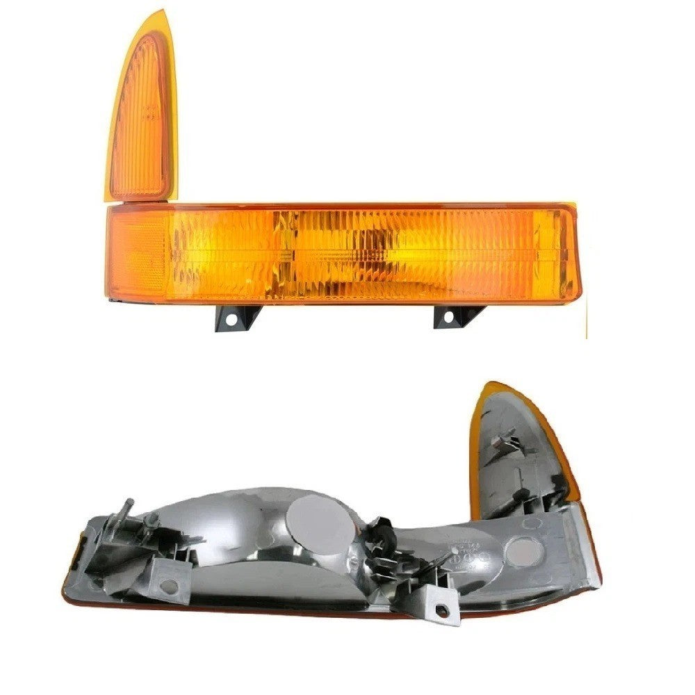 Corner Marker Light Set Driver & Passenger Side Fits 99-01 Ford