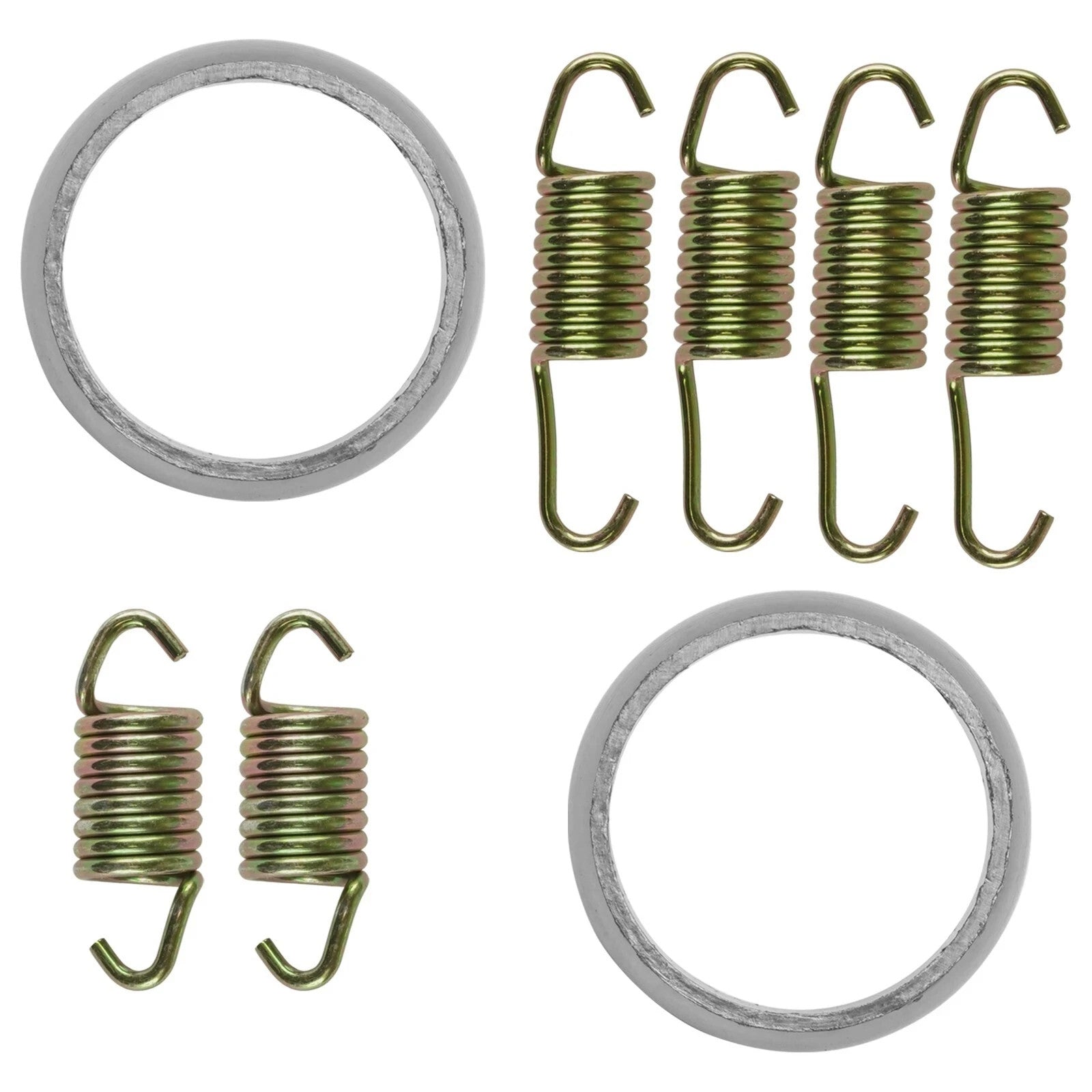 Caltric Exhaust Muffler Gasket and Spring For Polaris Xplorer 400 4x4 1999-2002