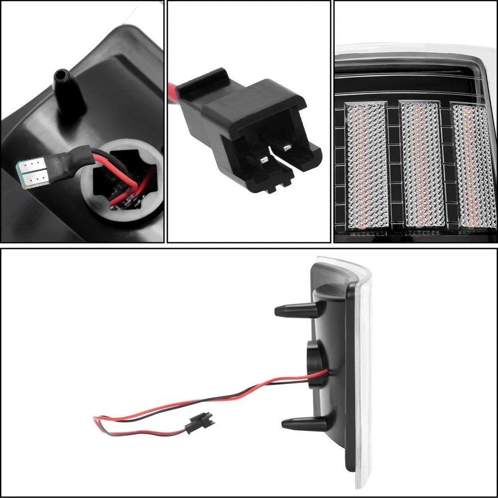 Sequential LED Corner Side Marker Lights Lamp For Chevy C/K 1500 2500 3500 94-98