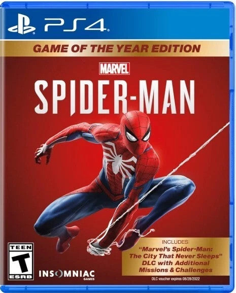 Spider Man Marvel Game of The Year Edition Sony PlayStation 4 PS4 New Sealed