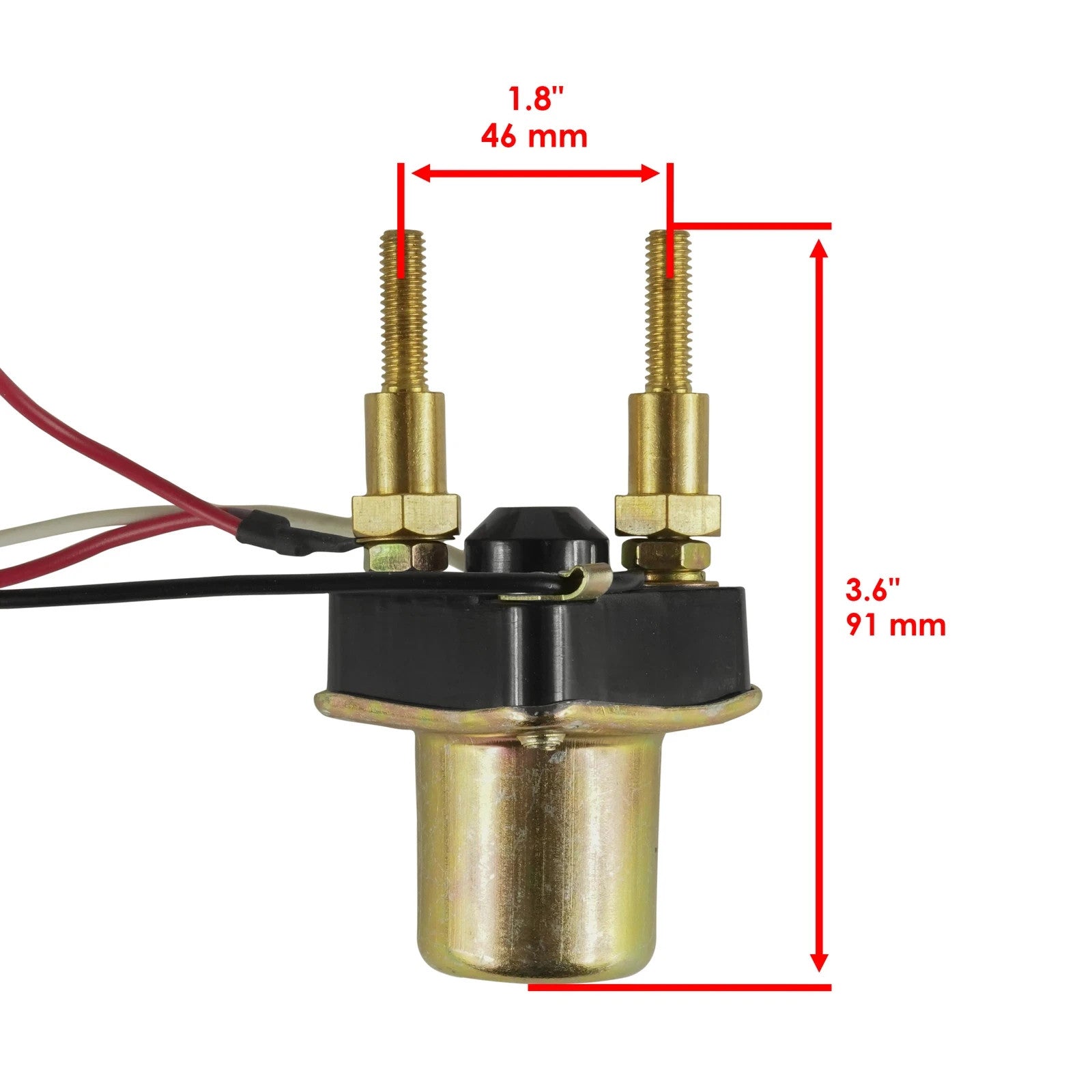 Starter Solenoid Relay for Kawasaki Js550 550 Sx 1982-1991 4-Wire Long Bolts New