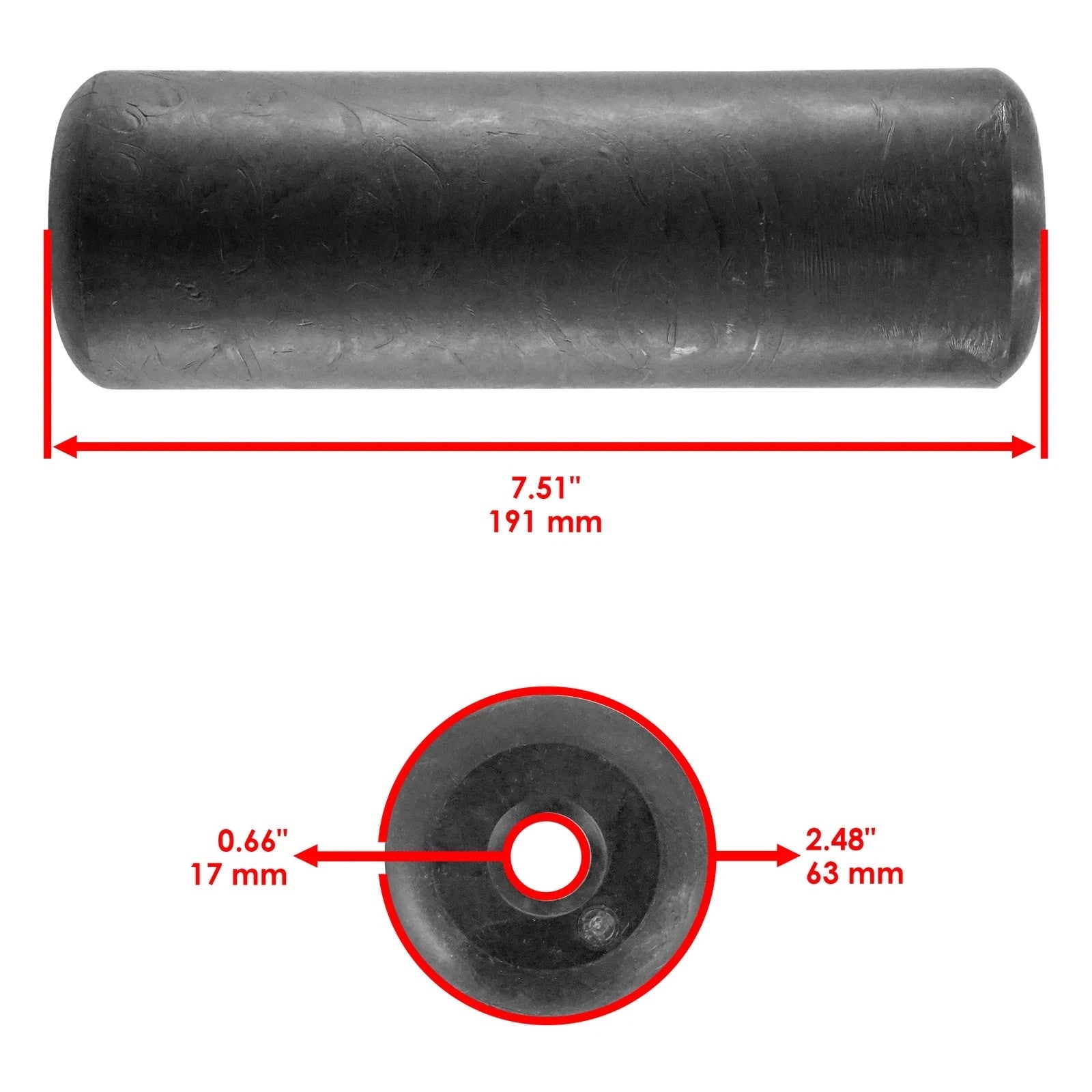 44" Deck Roller for Dixie Chopper LT1800 LT2400 LT2500 LT2000 RB2700 67240