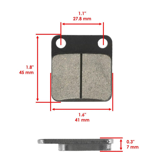 Brake Pads for Yamaha Grizzly 450 YFM450 2007-2014 Front Brakes