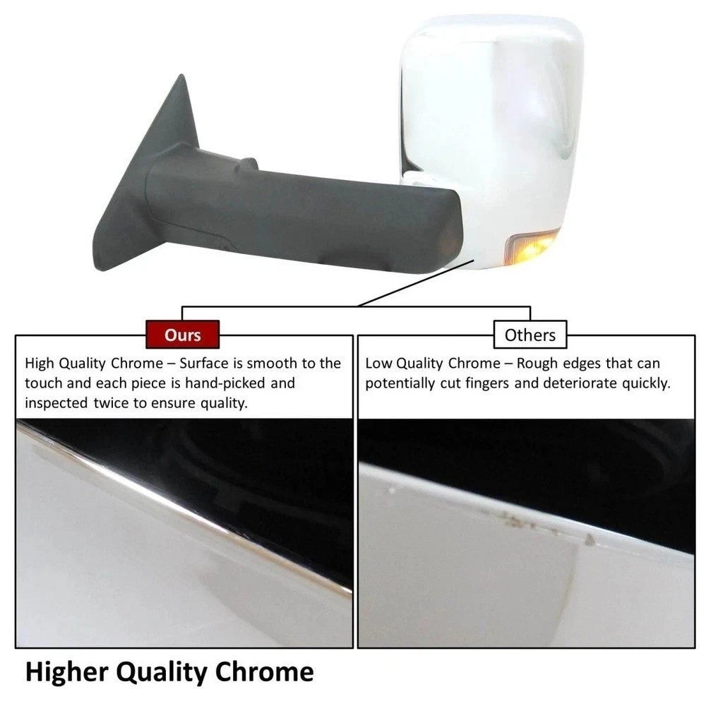 Left Driver Side Mirror For 13-18 Ram 1500 19 1500 Classic 2500 3500
