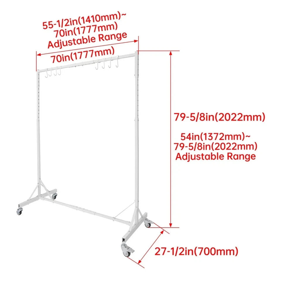 HECASA Automotive Painting Rack Auto Body Painting Stand Paint Hanger Hood Body