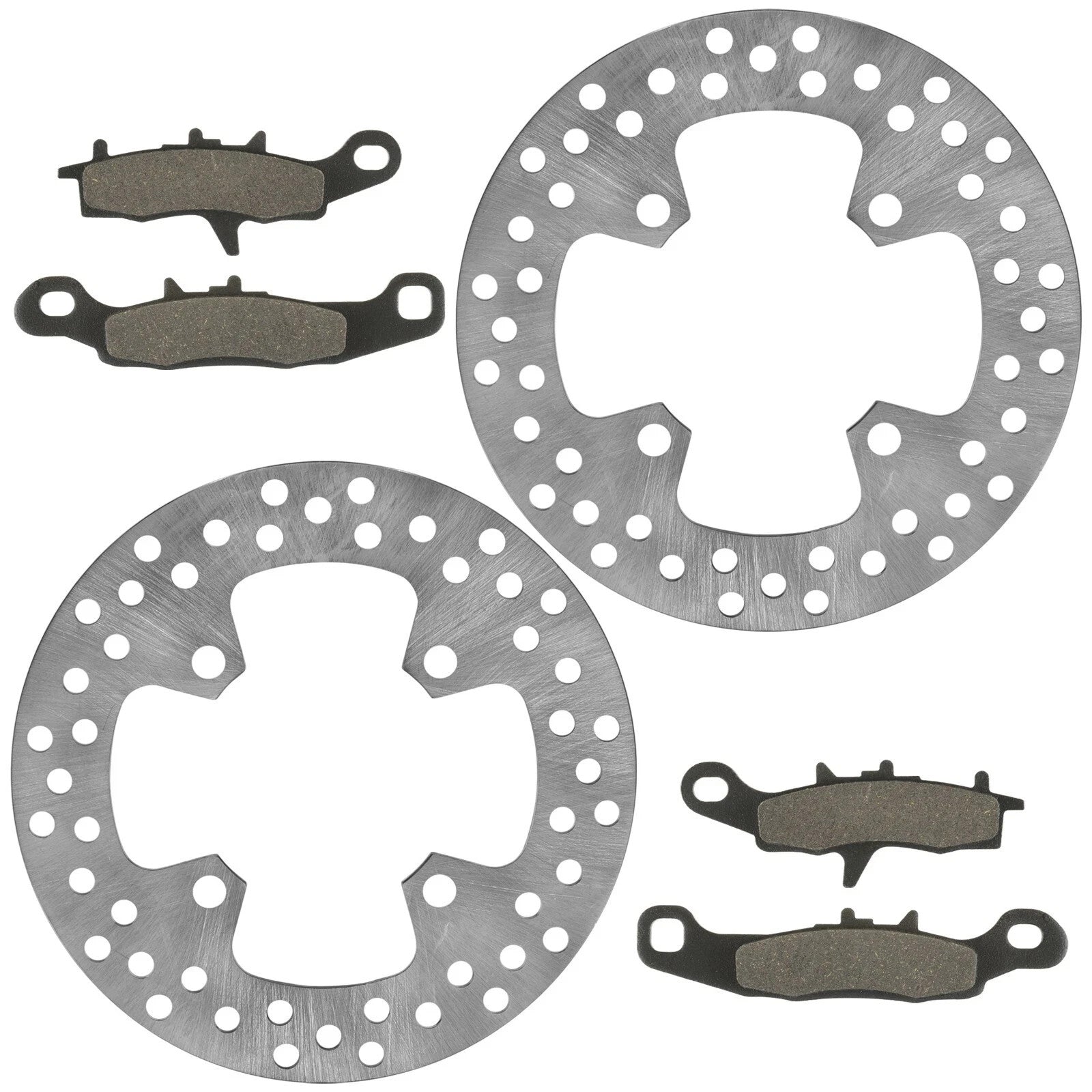 2 Front Brake Disc Rotor Pad for Kawasaki Prairie 650 KVF650A KVF650B 2002-2003