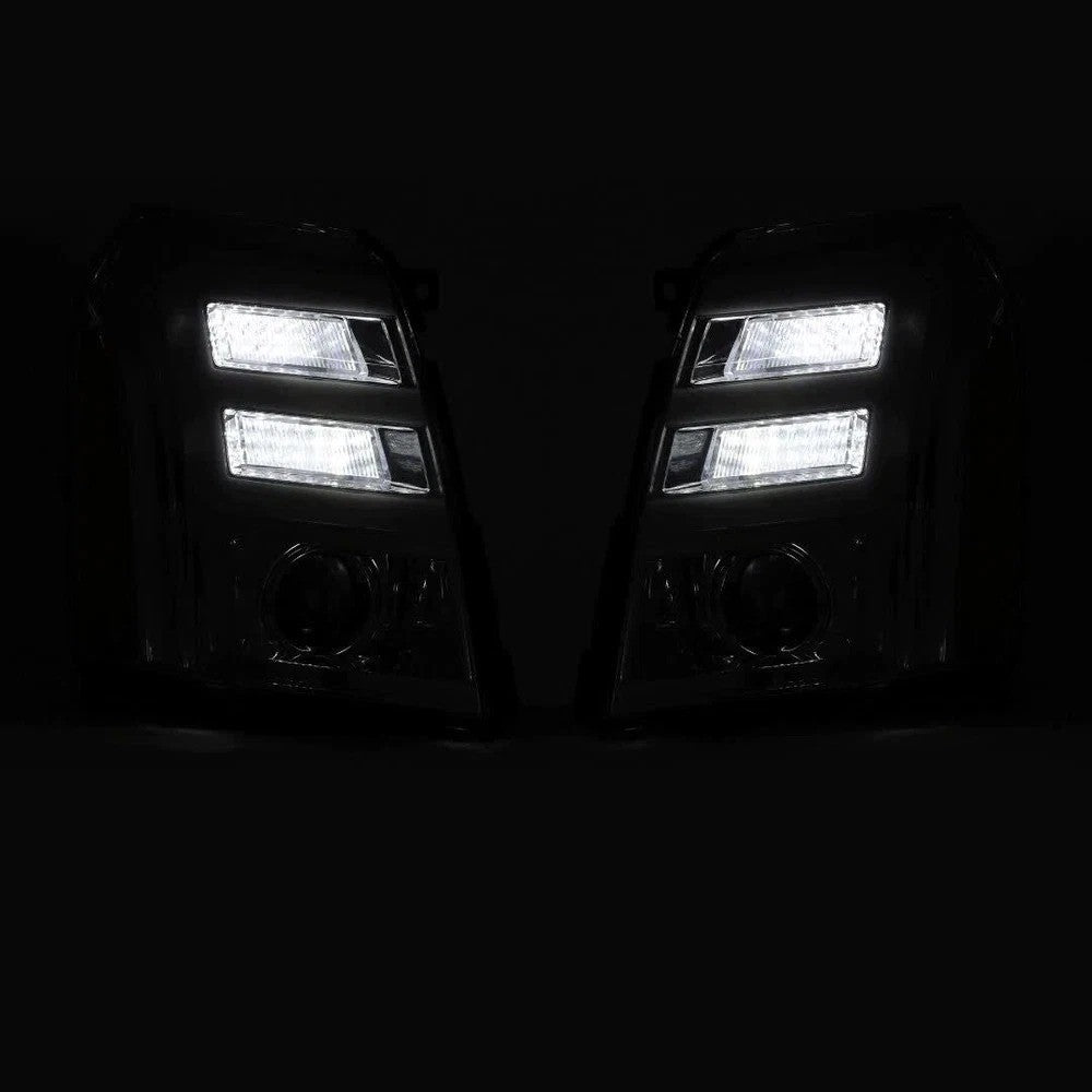 For Cadillac Escalade ESV 07-14 HID/Xenon LED DRL Projector Headlights DOT/SAE