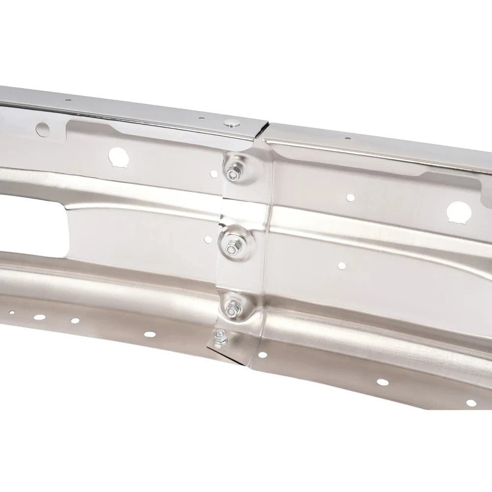 For RAM 1500 2014-2018 Chrome Front Bumper Face Bar W/ Fog Light Holes & Sensors