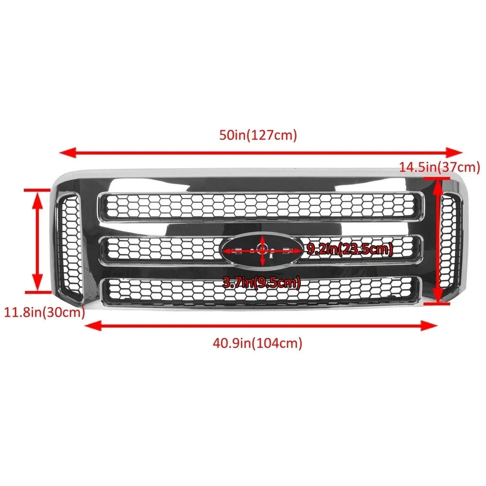 Grille Grill CONVERSION For Ford 1999-2004 Super Duty F250 F350 F450 F550