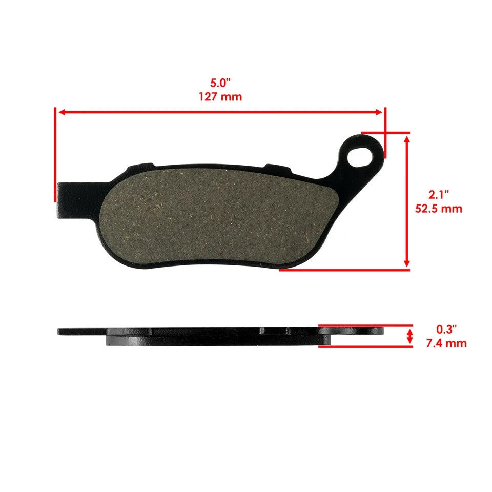 Rear Brake Pads for Harley Davidson Fxcw Fxcwc Softail Rocker 2008-2011