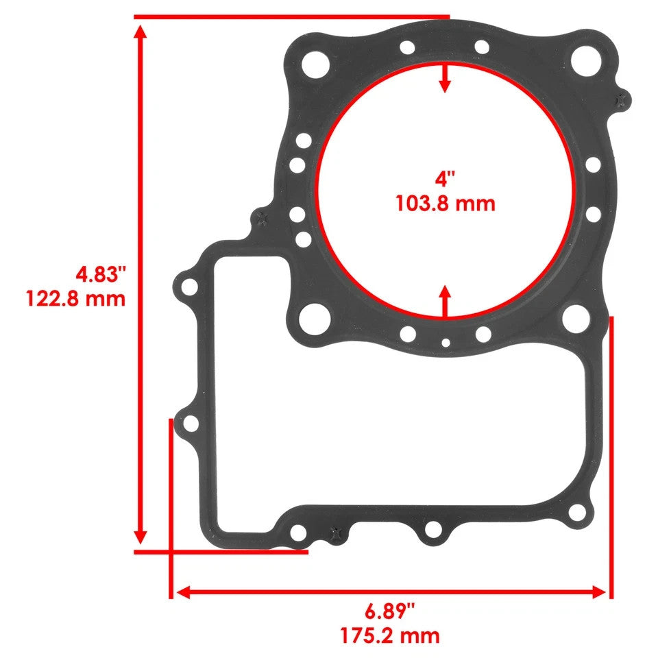 Cylinder Head And Cover Gasket fits Honda SXS700M2 Pioneer 700 2014 - 2021