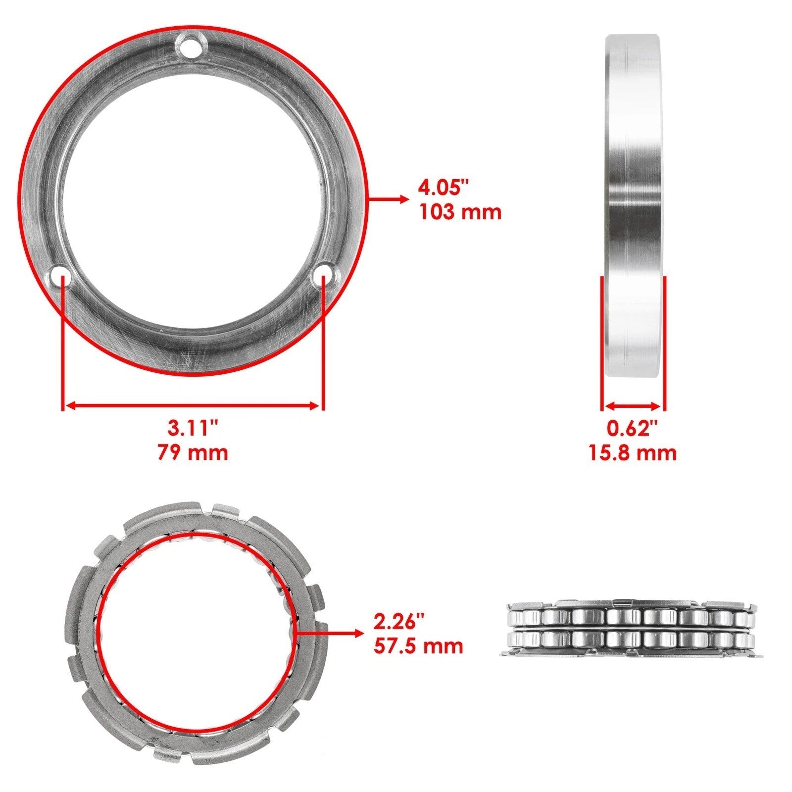 for Yamaha Raptor 700R YFM700R 2009-2018 Starter Clutch One Way Bearing Sprag