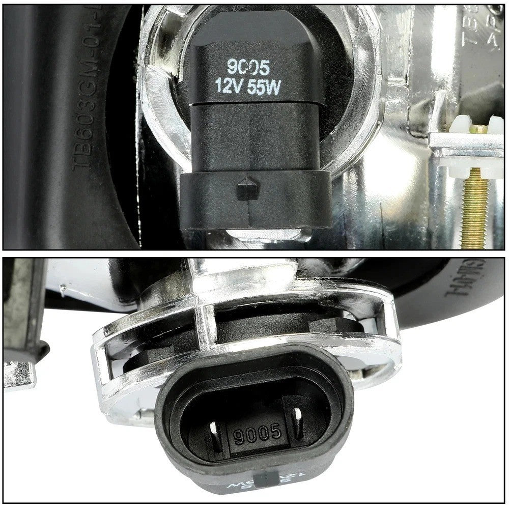 HECASA For Chevy Silverado Avalanche 03-06 07 Bumper Fog Lights Lamps 2003-2006