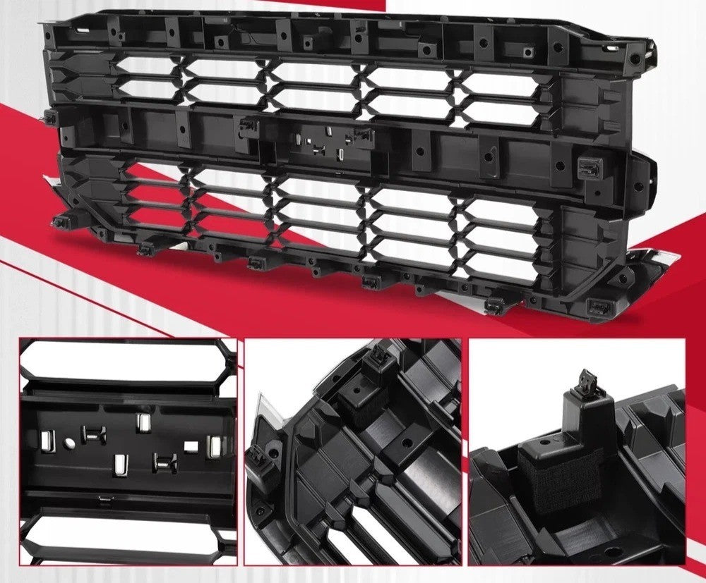 Front Upper Grille Chrome For 2016-2019 2016 Chevrolet Silverado 1500 Grill