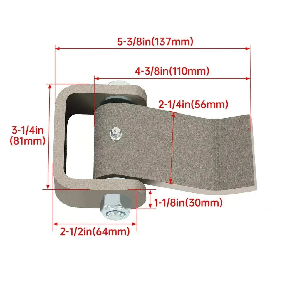 4pcs Door Hinges Heavy Duty Greaseable Dump Truck Trailer Strap Style Gate