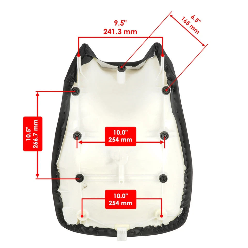 for Yamaha Grizzly 700 YFM700F 4X4 2007 2008 2009 2010 2011 Complete Seat Black