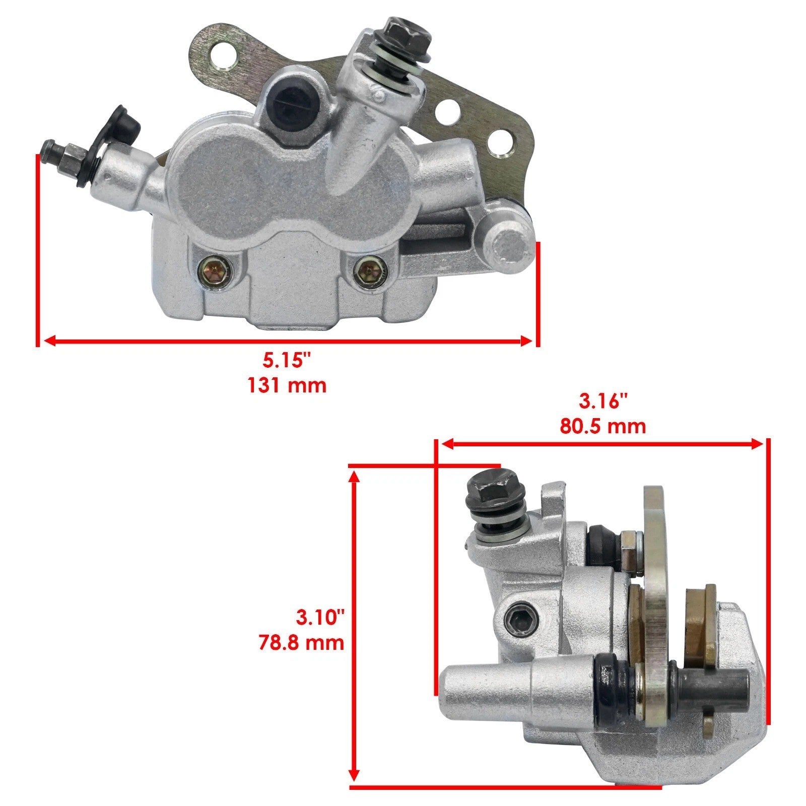 Front Left Right Brake Caliper for Kawasaki Brute Force 750 KVF750 4X4i 2005-26