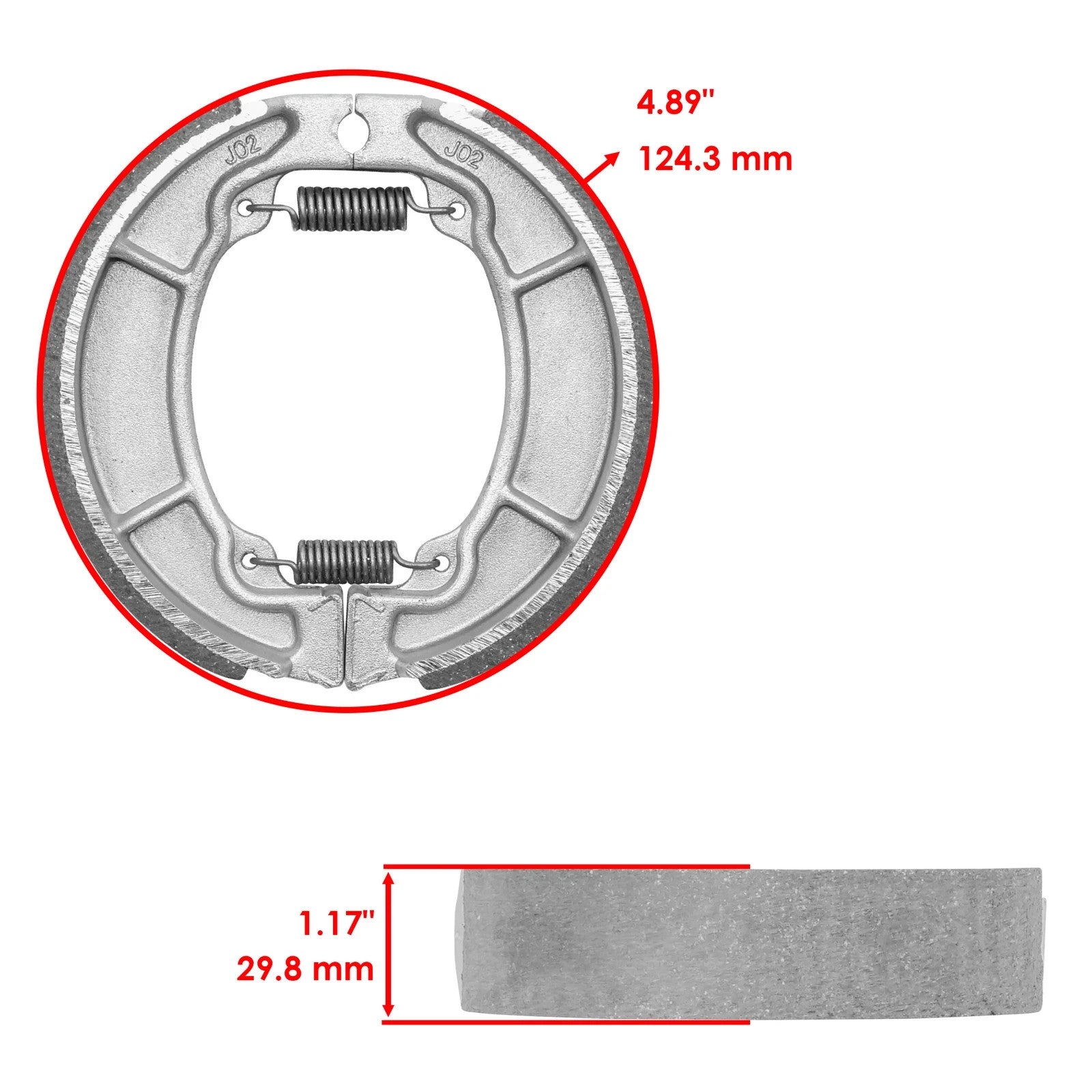 Rear Brake Shoes for Honda XL500R 1982 1983 1984 Rear Brake Shoes
