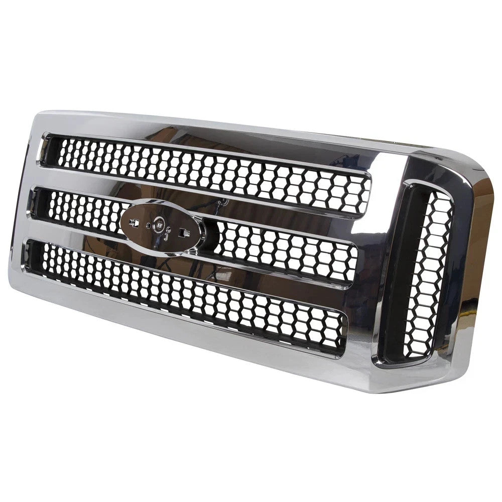 Chrome Grille For Ford 2005 2006 2007 Super Duty F-250 F-350 Conversion Grill