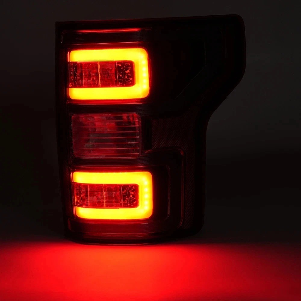 LED Tail Lights For Ford F-150 F150 Pickup XL XLT 2018-2020 Brake Lamps w/Bulb