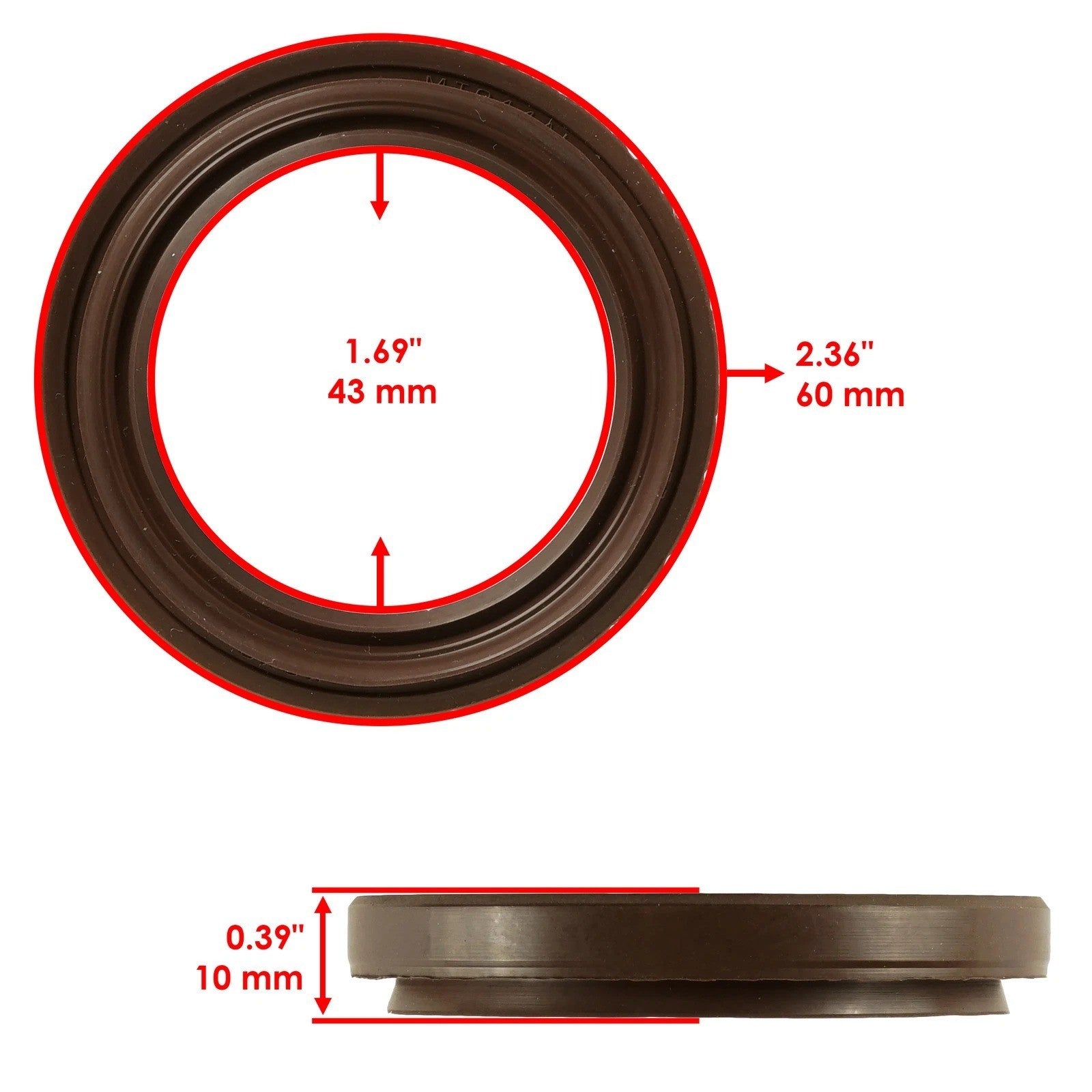 Middle Drive Gear Oil Seal For Yamaha Big Bear 400 YFM400F 4X4 1997 1998 1999