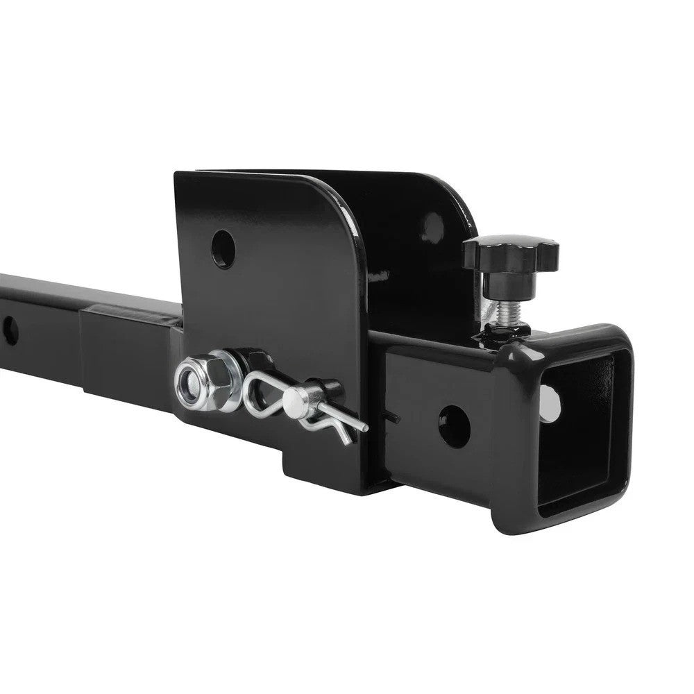 Folding 2" Trailer Hitch Mount Shank Tow Adapter Cargo Wheelchair Carrier 500LBS