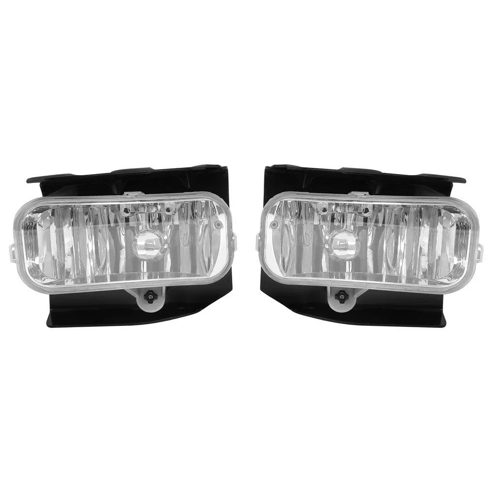 LH & RH Clear Fog Lights Driving Bumper Lamp For Ford F-150 F-250 1999-2003 2004