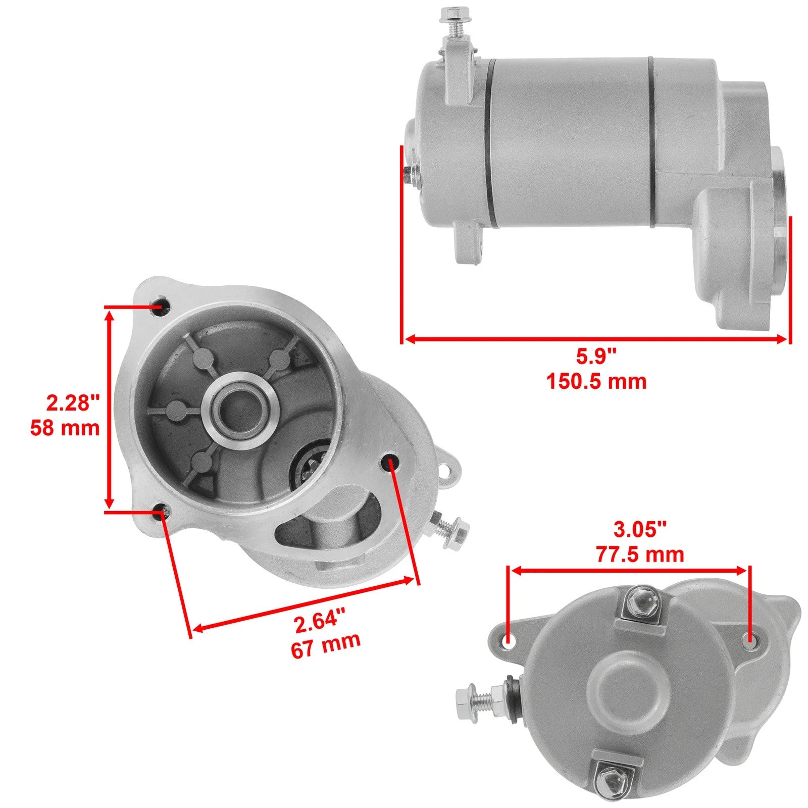 Starter Drive & Relay Solenoid for Polaris Xplorer 400 4X4 1996-1999 2000-2002