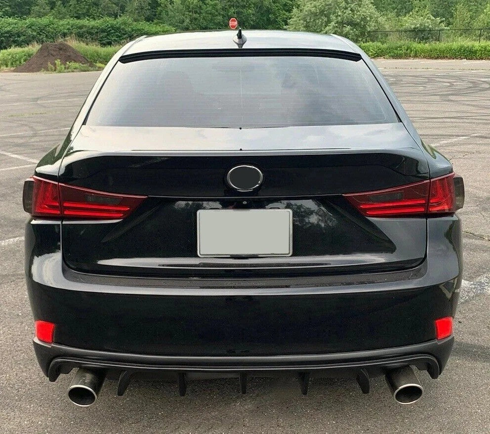 For Lexus IS250 IS350 IS200T 14-16 Rear Bumper Lip Diffuser Splitter 5F Style