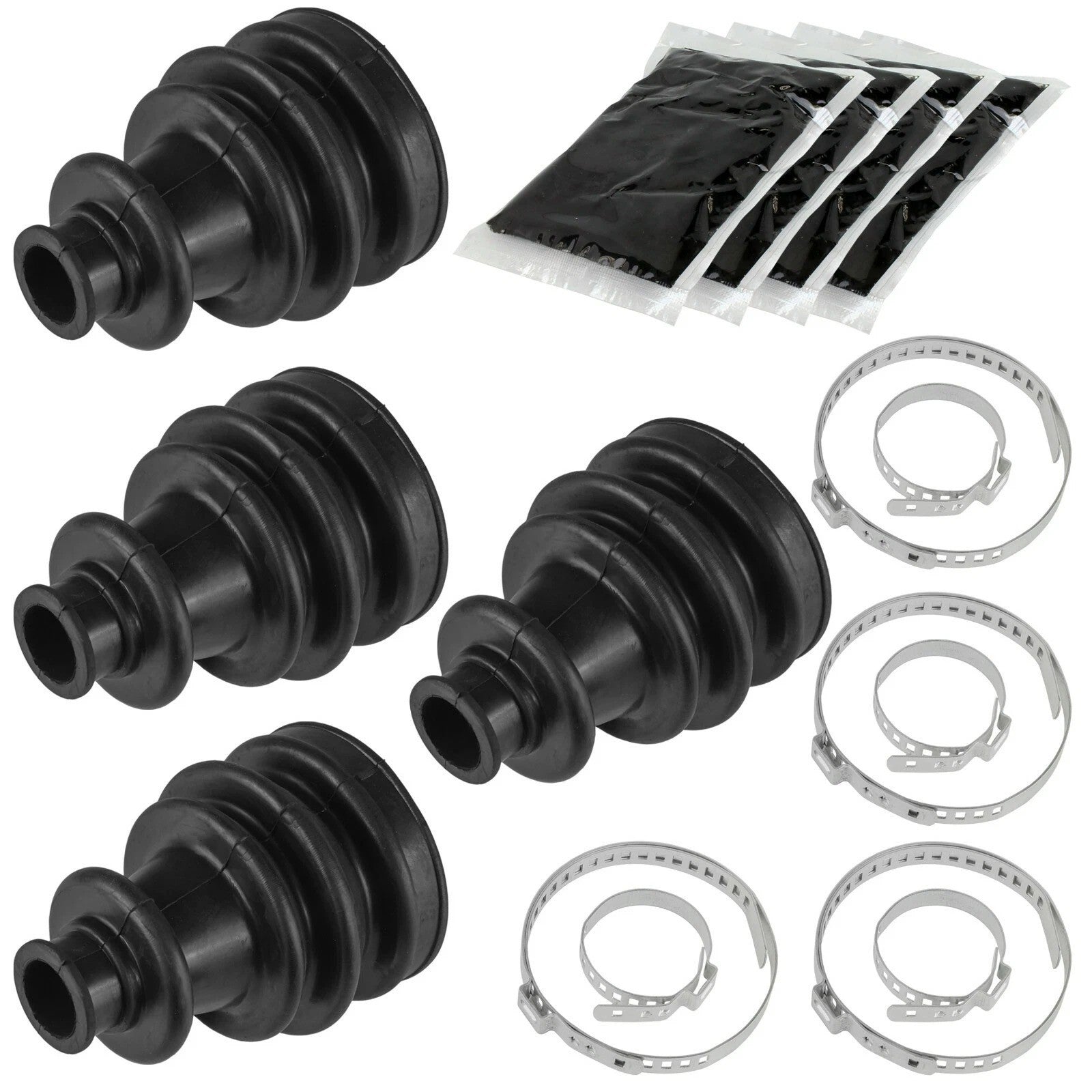 2 Front Right Left Axle CV Boot Kit for Polaris Ranger XP 900 Eps 2013 2014-2019