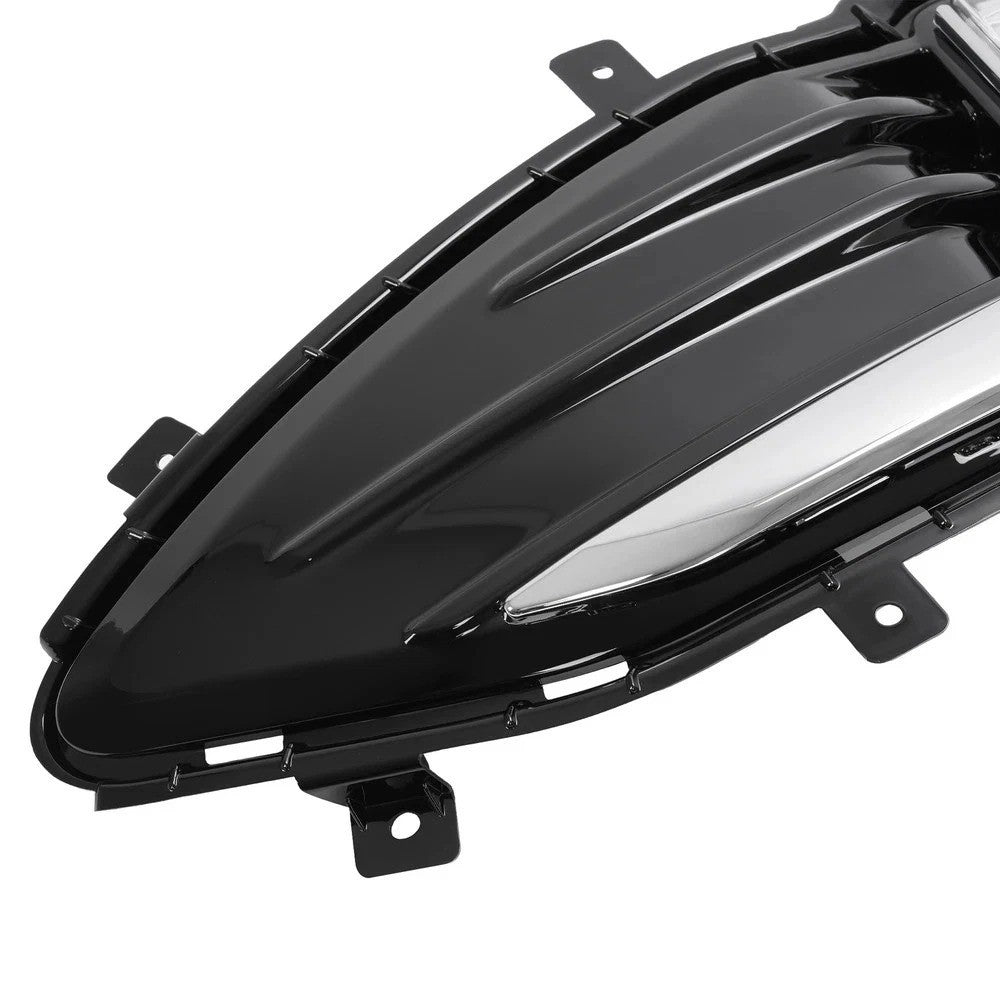 For Ford Edge 2019-2024 Bumper LED Fog Light Lamps Cover Bezel Passenger&Driver