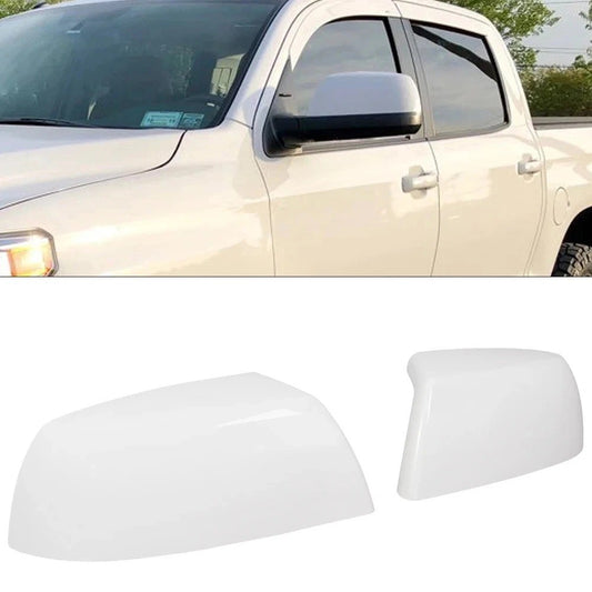 HECASA White Mirror Caps REPLACEMENT For Toyota Tundra Sequoia 2011-2019