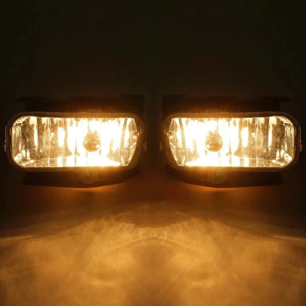 LH & RH Clear Fog Lights Driving Bumper Lamp For Ford F-150 F-250 1999-2003 2004